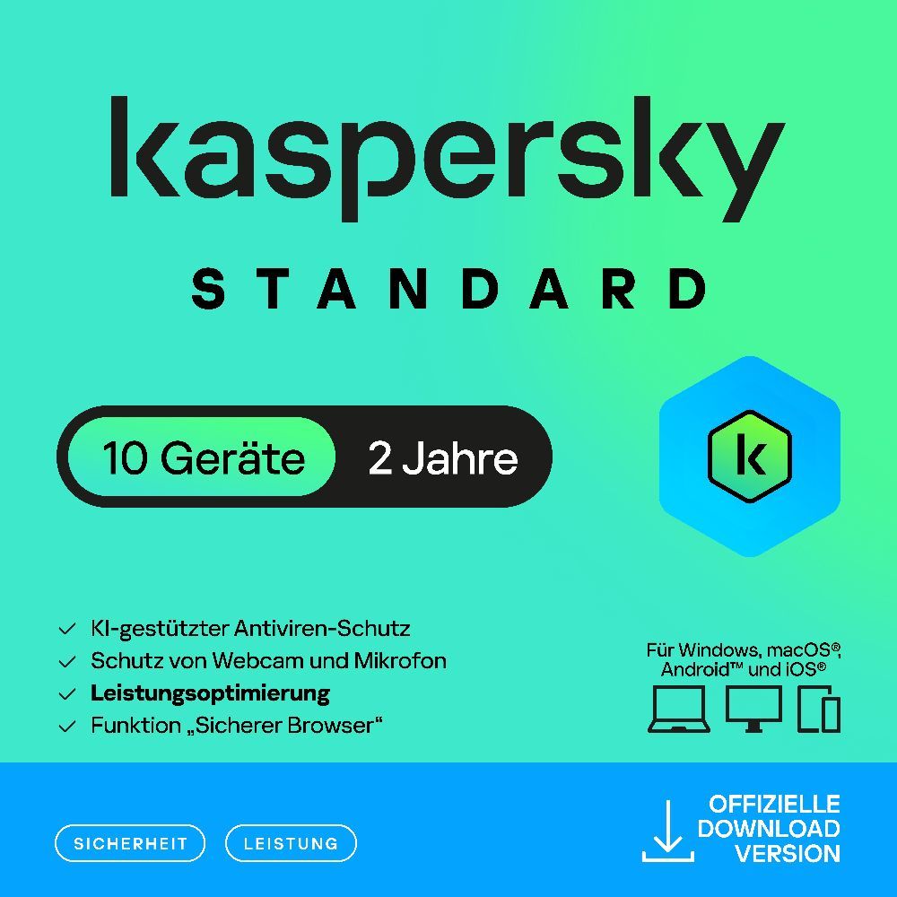 Kaspersky Standard Security 10 Pc 2 Jahre