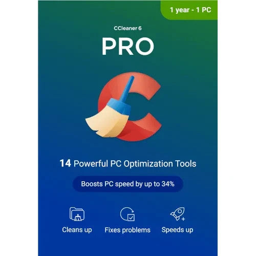 CCLEANER Pro Professional 2025 - 2026 1 Gerät 1 Jahr PC KEIN ABO