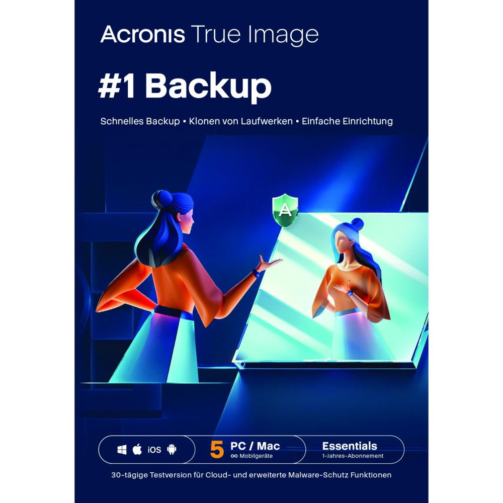 Acronis True Image Essentials 5Pc 1Year